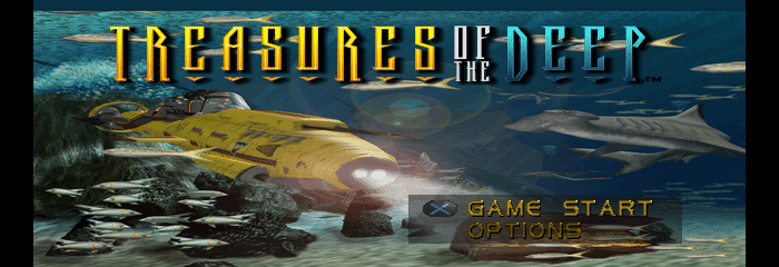 Treasures of the Deep Title Screen